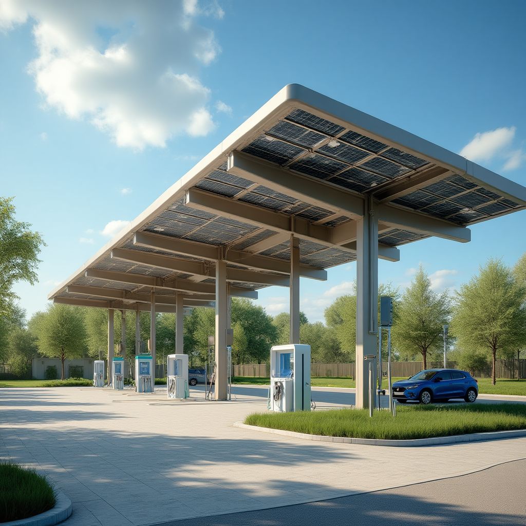 Estación YPF con energía solar